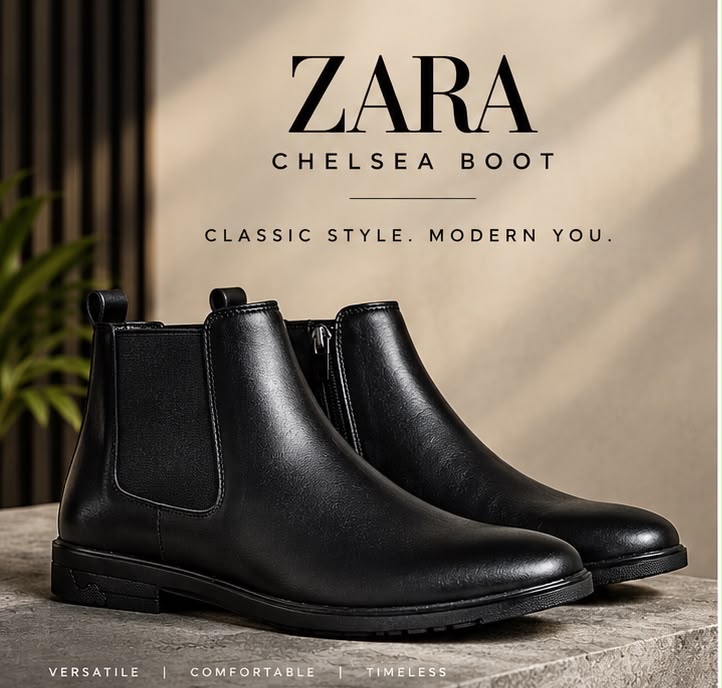 ZARA CHELSEA BOOT MAT ZIP